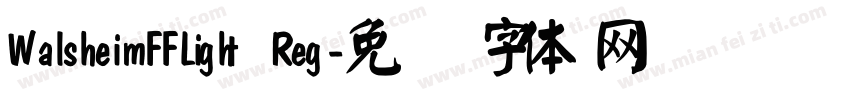 WalsheimFFLight Reg字体转换